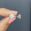 6mm Moissanites Studs 9ct Gold