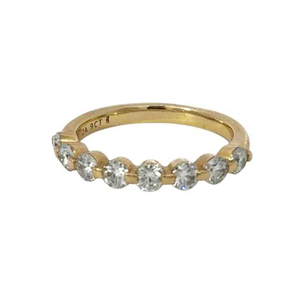 Eternity Single Claw 3mm x 8 Moissanites