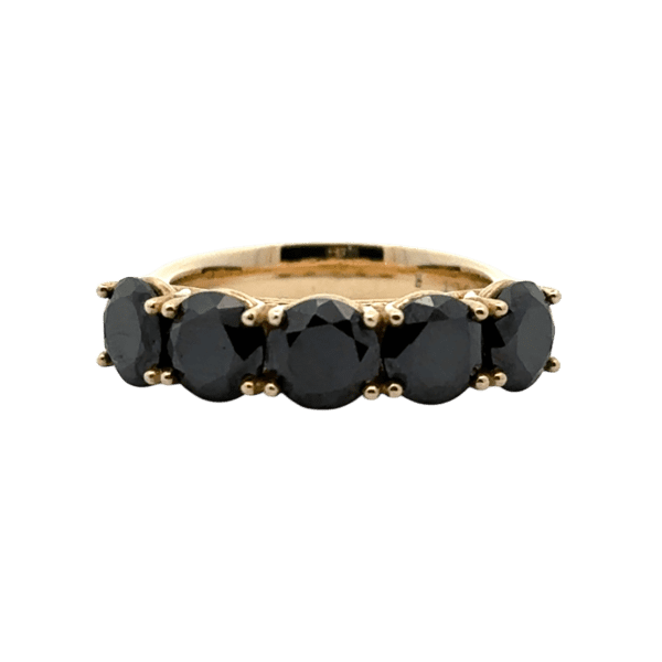 Eternity 5 x 5.5mm Black Moissanites