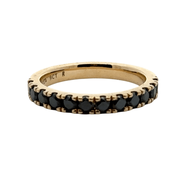 Eternity 2.5mm x 12 Black Moissanites