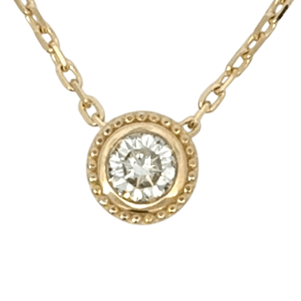 Tube Pendant 1ct Moissanite