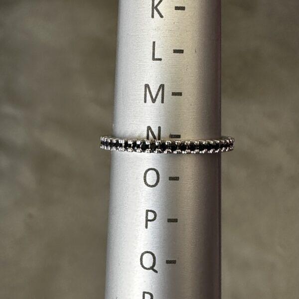 Black CZ Single Row Eternity