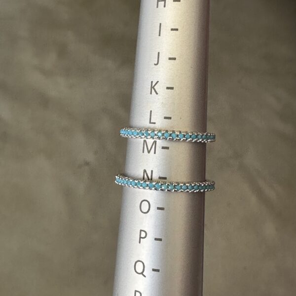 Turquoise Single Row Eternity