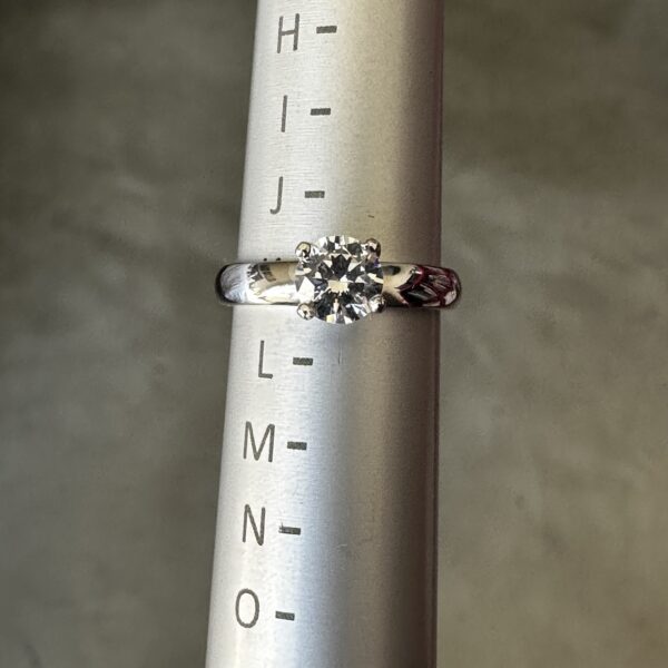 Solitaire Round CZ Silver Ring - Image 3