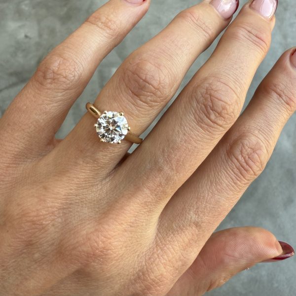 Round Solitaire Lab Diamond Ring 2.15ct D;VS1 - Image 4