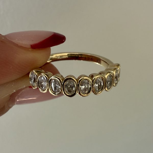 Tubes Oval Lab Diamonds Eternity Ring