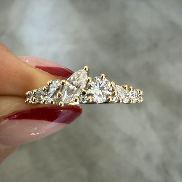 Marquise and Round Combo Eternity