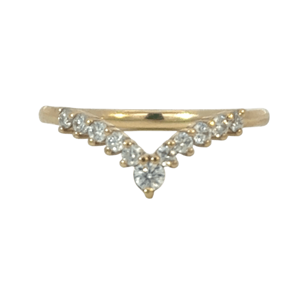 Point Shaped Moissanites Eternity