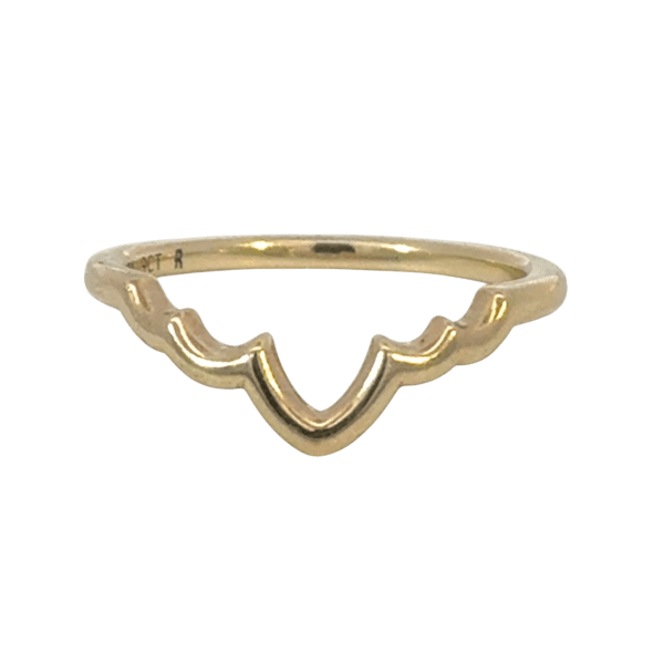 Custom Shaped 9ct Gold Wedding Band