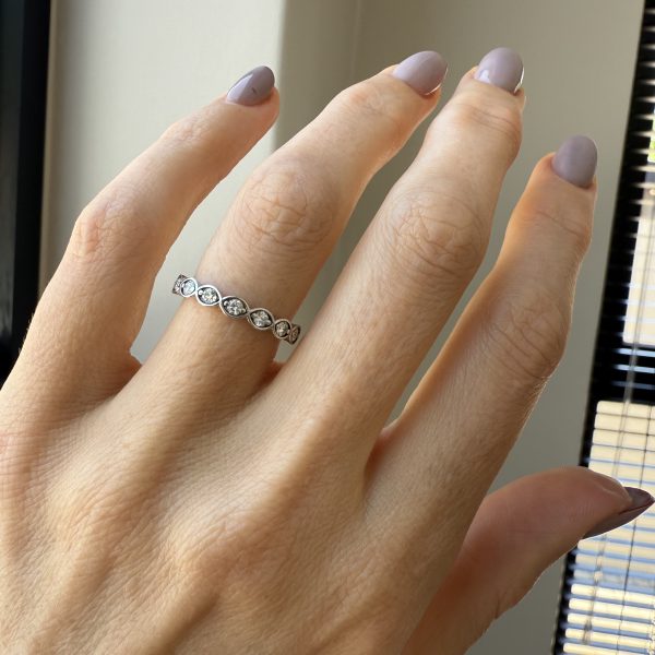 Braided Eternity 7 x 2.6mm Lab Diamonds - Image 3