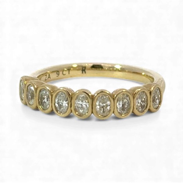 Tubes Oval Lab Diamonds Eternity Ring