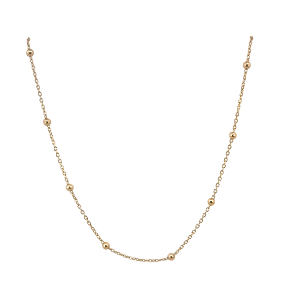 9ct Rose Gold Chain With Balls