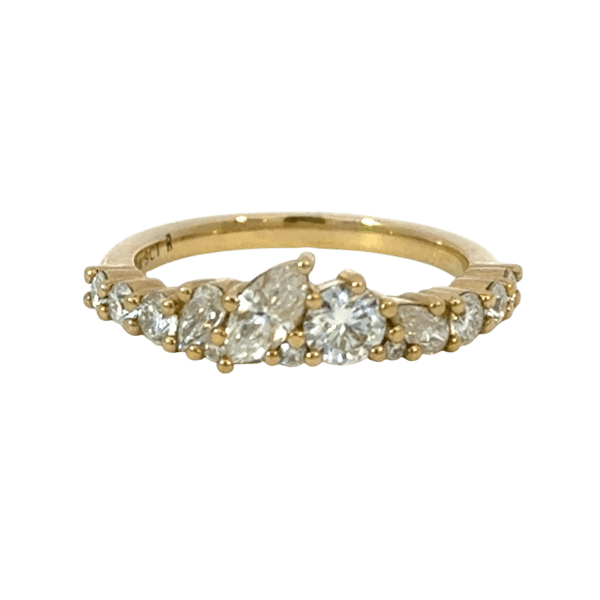 Round, Marquise and Pears Combo Eternity