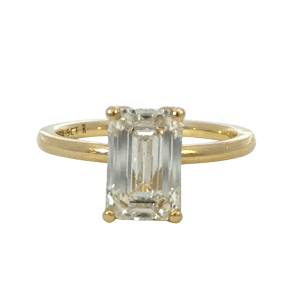 Emerald Lab Diamond 2.54ct Solitaire