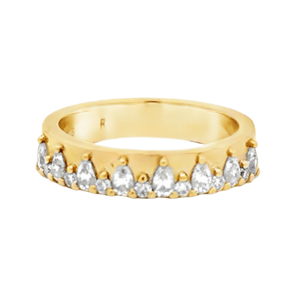 Flat Band With One Side Bling
